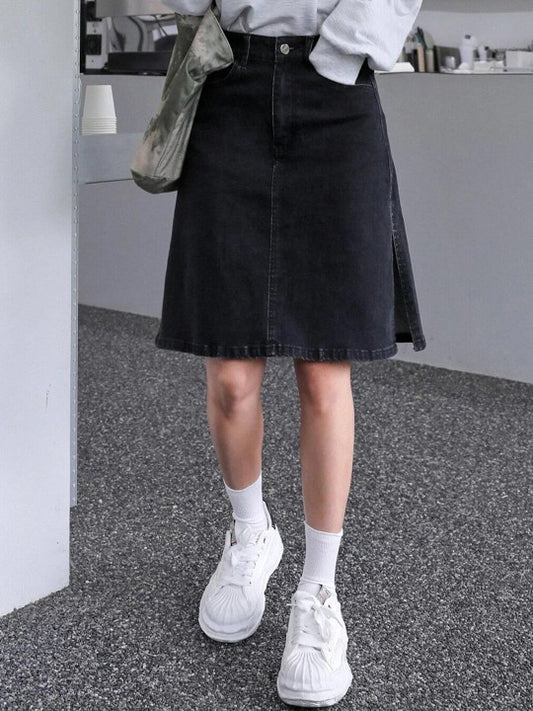 A-Line Denim Skirt