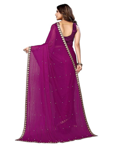 Womens Lycra Blend Saree