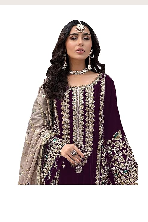 Jeeyofab Women Georgette Pakistani Salwar Suit