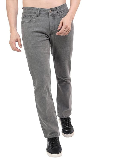 Men Straight Fit Mid-Rise Jeans