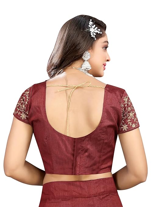 Velvet Semi Stitched Lehenga Choli