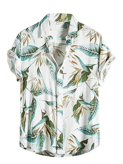 LookMark Men's Poly Cotton Digital Printed Half Sleeve Shirt