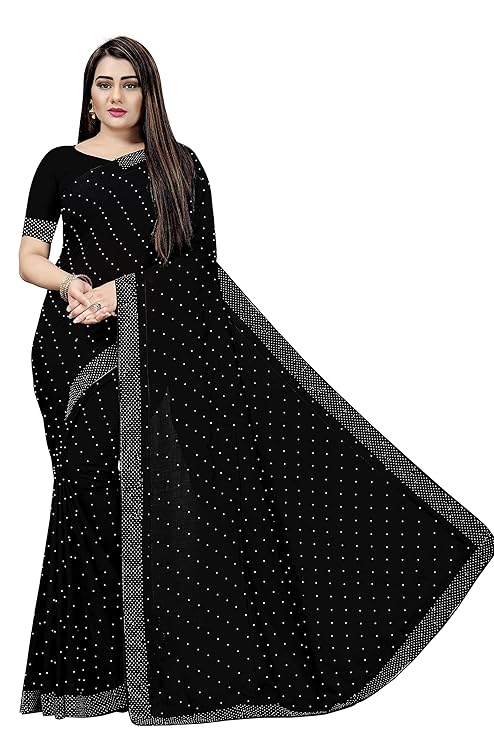 PUNYATHA CREATION Women's Banarasi Silk Saree With Blouse Piece