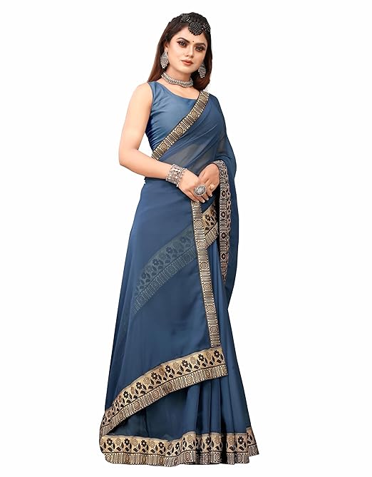 Solid Banarasi Chiffon Saree