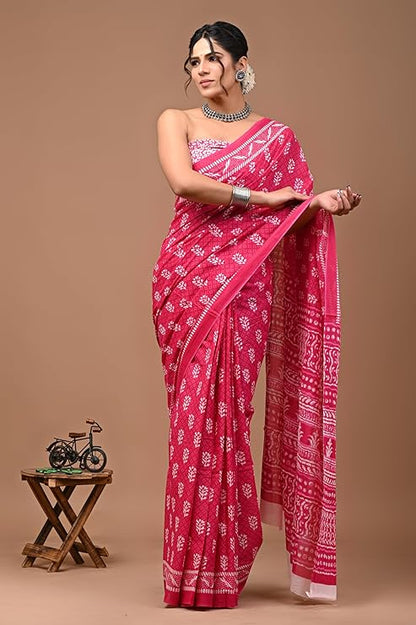 Crafts Moda Printed Cotton Saree