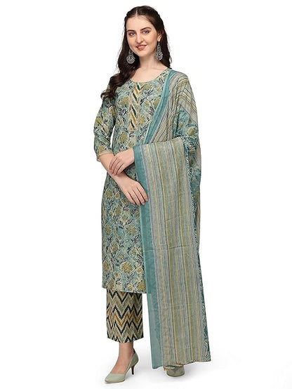 arriva fab Women Cotton Blend Straight Kurta