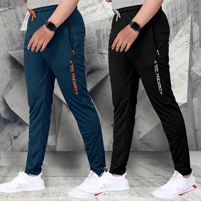 Men Combo Track Pant with Lycra Elastic Jogger Suitable for Active Wear