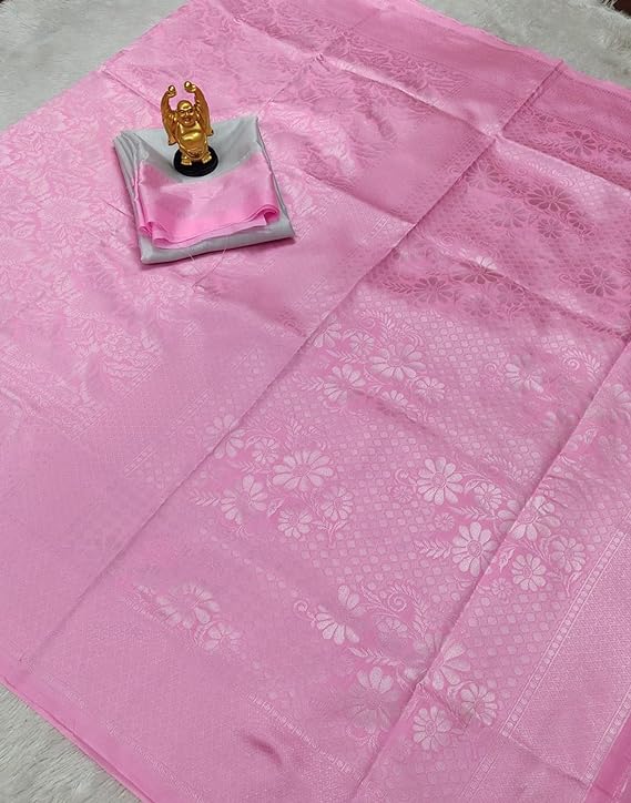 Women's Jacquard Silk Saree with Blouse