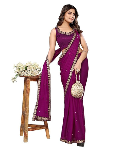 Yashika Womens Lycra Blend Saree