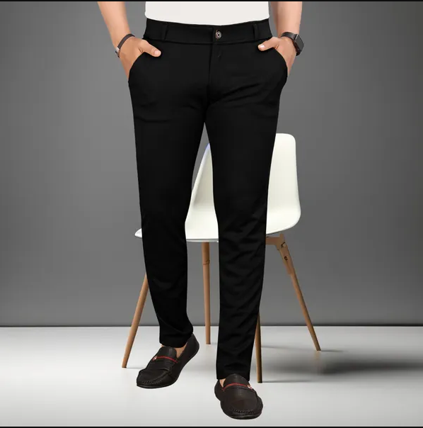 Set of 2 Slim Fit Trouser Twill Lycra For Men