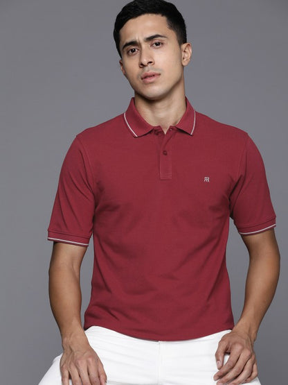 Polo Collar Pure Cotton T-shirt