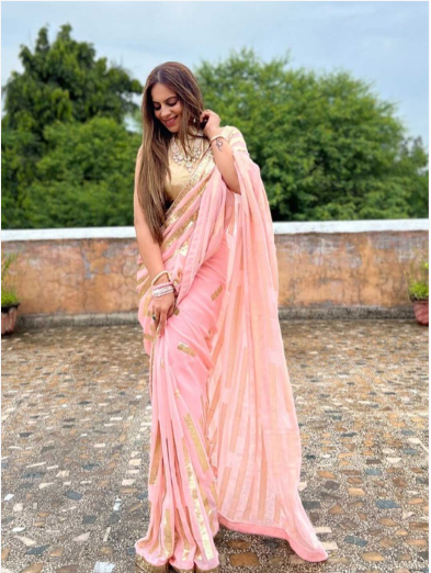 Embellished Sequence Saree