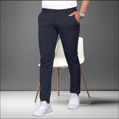 Set of 2 Slim Fit Trouser Twill Lycra For Men