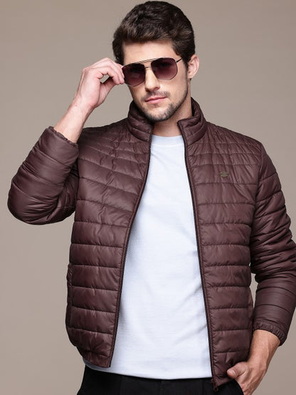 Jacket for Men Bomber Jacket Mens Nylon Quilted standard length Puffer Jacket Full Sleeve Mens Jacket