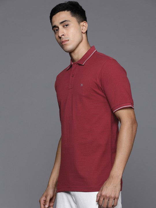 Polo Collar Pure Cotton T-shirt