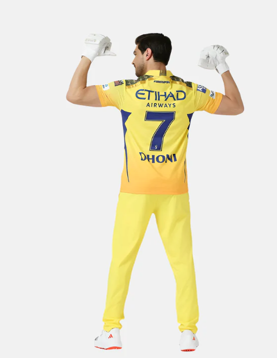 DHONI 7 OFFICIAL MATCH JERSEY HALF SLEEVE