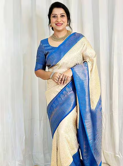 Woven Kanjivaram Banarasi Silk Saree