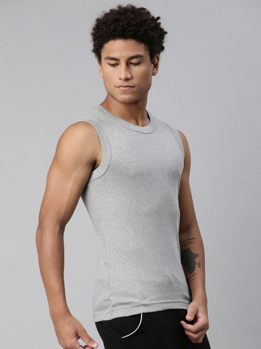 Men Smartskin Technology Gym Vest with Tag Free Comfort