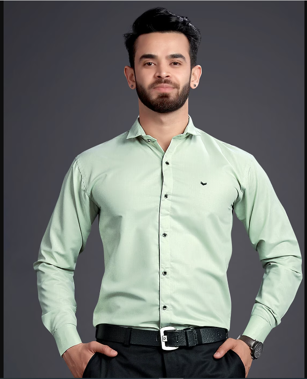 GETCHI Men Solid Regular Fit Shirt