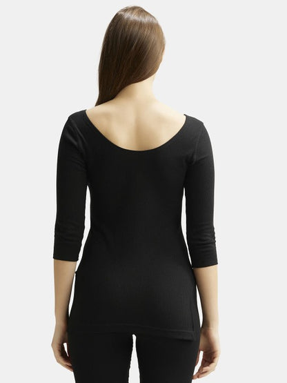 Women Super Combed Cotton Thermal Top with StayWarm Technology