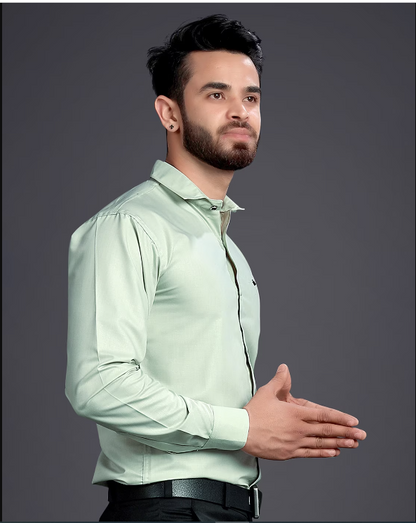 GETCHI Men Solid Regular Fit Shirt