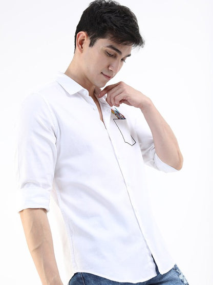 Men Slim Fit Casual Shirt