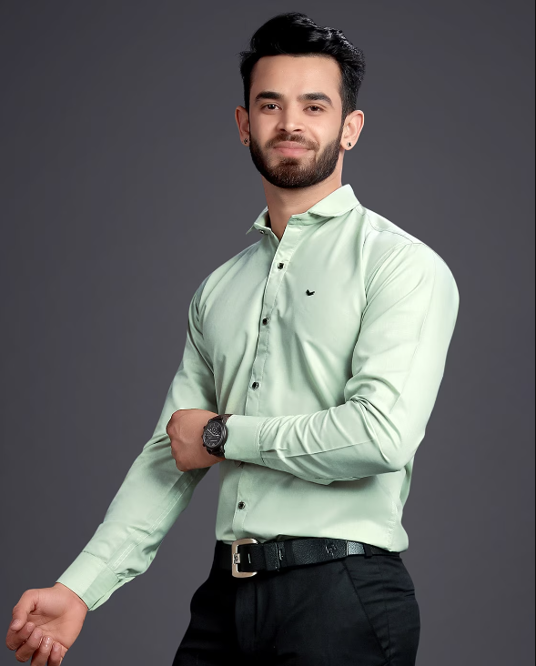 GETCHI Men Solid Regular Fit Shirt