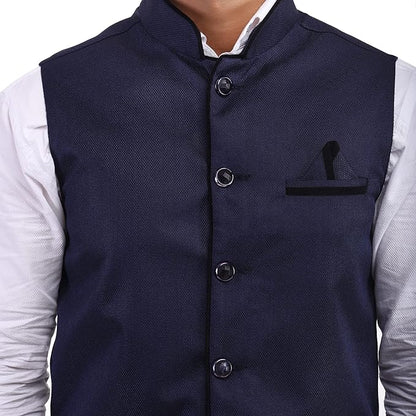 Men's Traditional Cotton Solid Nehru Jacket