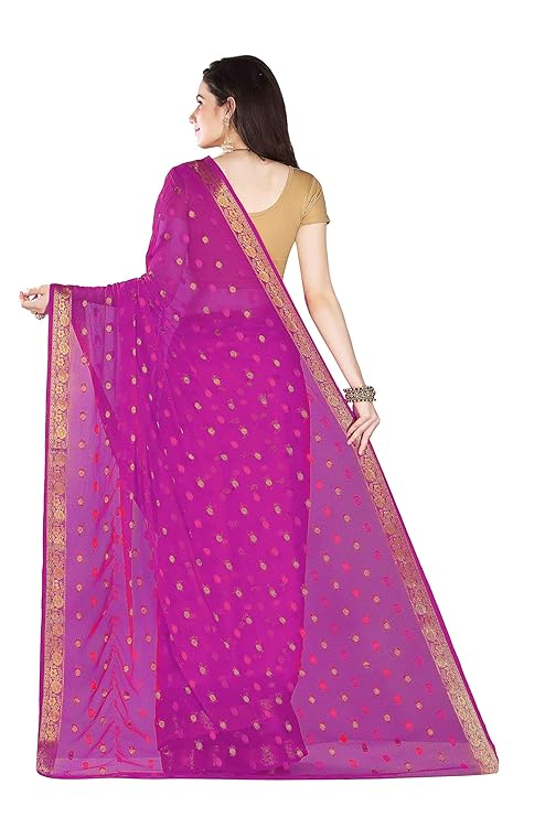 Women's Chiffon Saree With Blouse Piece