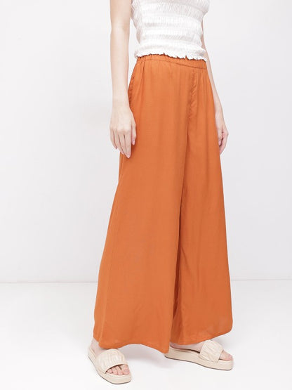 Women Mocha Magic Wide Leg Trousers