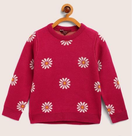 RIO Girls Girls Twofer Round-Neck Sweater For Girls