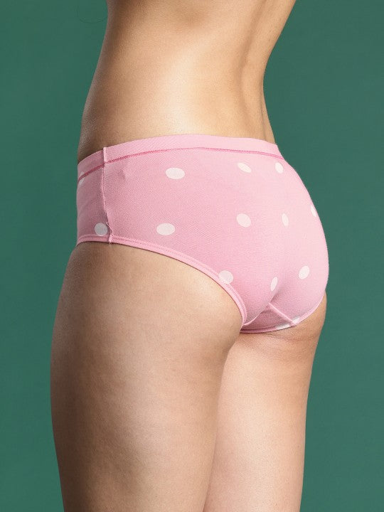 Printed Mid-Rise Hipster Briefs