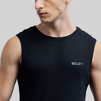 Sleeveless Vest for Men Black