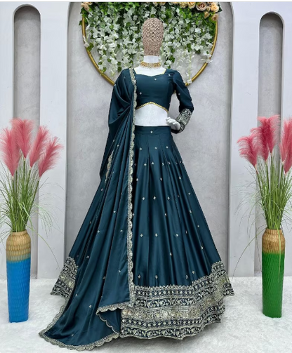 Green Wedding lehenga choli