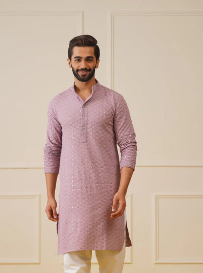 Men Embroidered Straight Kurta