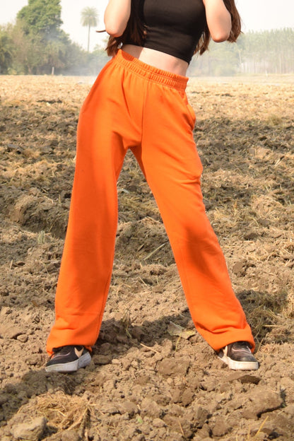 Track Pants Bright Orange For Men and Women