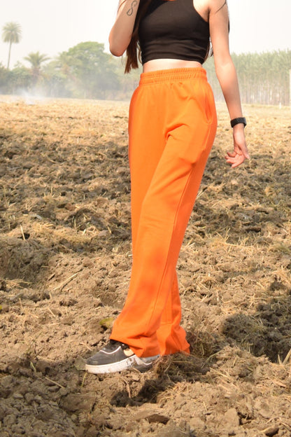 Track Pants Bright Orange For Men and Women