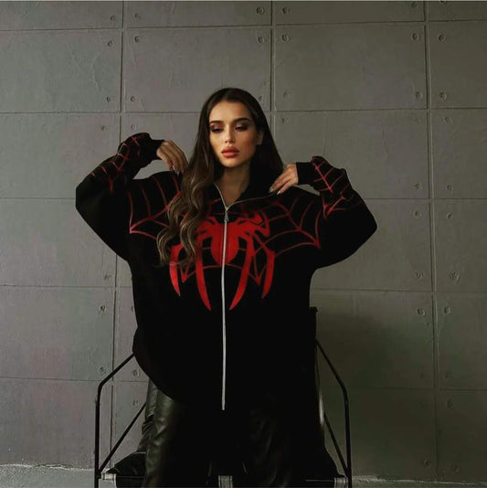 Spider man Inspired Oversized Women Zipper Hoodie - Limited Edition