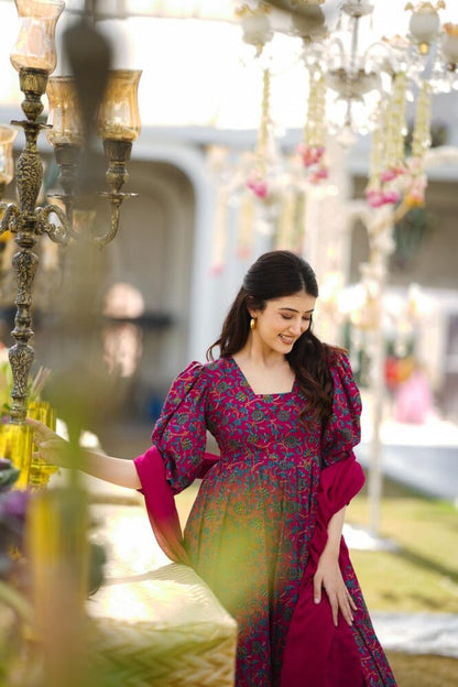 NAYESHA COTTON KURTA-PALAZZO SET