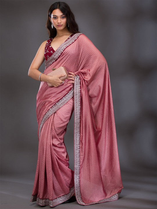 Embellished Beads and Stones Party Saree