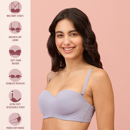 The Ultimate Strapless Bra - Light Blue NYB027