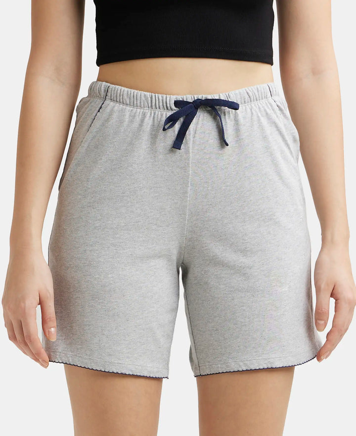 Women Mid-Rise Cotton Shorts