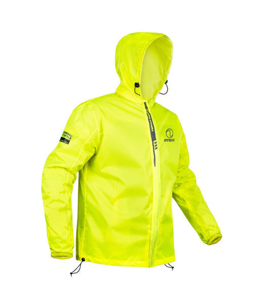 Rynox H2GO Pro 3 Rain Jacket â€“ Hiviz Green