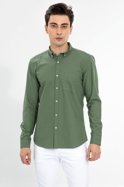 SOFT-HUE GREEN SHIRT