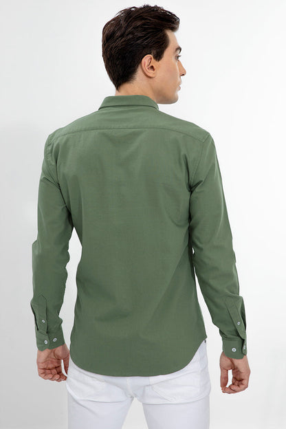 SOFT-HUE GREEN SHIRT