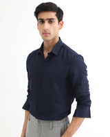 INVISIBLE PLACKET SOLID SHIRT