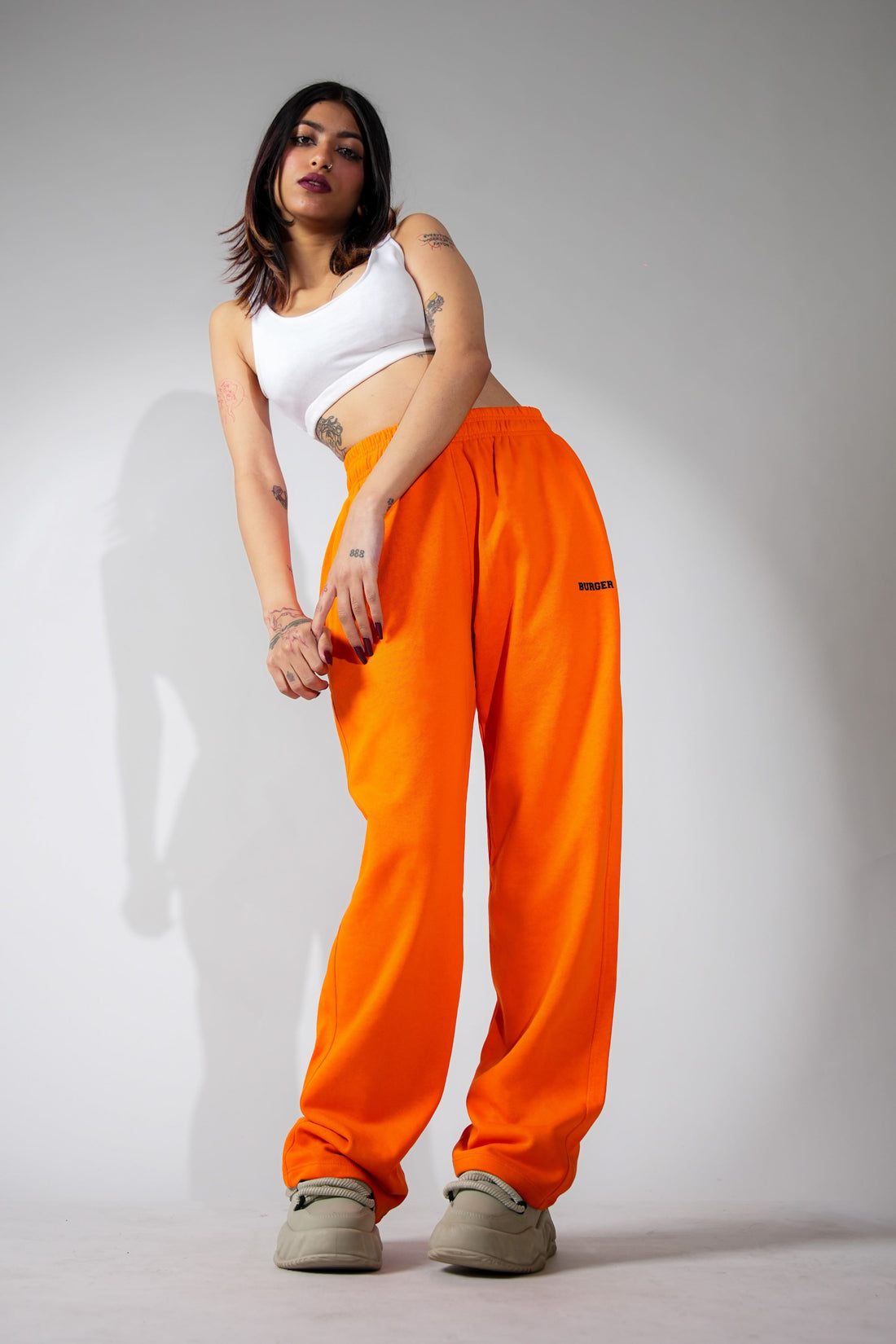 Track Pants Bright Orange For Men and Women