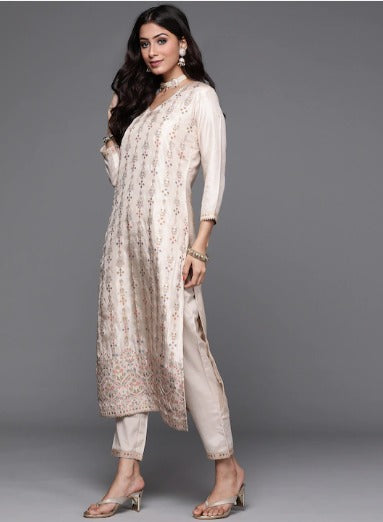 Women Ethnic Motifs Regular Kurta with Trousers & Dupatta