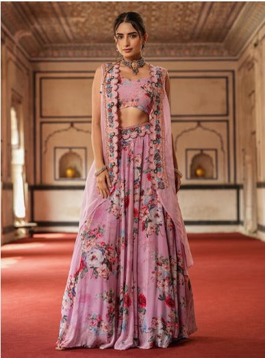 Floral Printed Ready To Wear Lehenga Choli