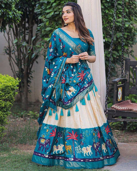 Floral Printed Lehenga Choli & Dupatta Sets